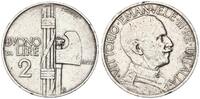 Italien 2 Lire Victor Emmanuell III -