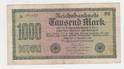3. Reich 1000 Mark Banknote 1000 Mark Banknote, 9 August 1923 antisemitischem Aufdruck, Propagandaschein -