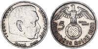 3. Reich 5 Mark Paul von Hindenburg -