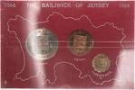  Münzen Set 1966 The Bailiwick Of Jersey st 125.51 元 含税 ＋  74.89 元 运费
