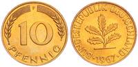 BRD 10 Pfennig Aus Originalrolle -