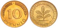 BRD 10 Pfennig Aus Originalrolle -