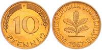 BRD 10 Pfennig Aus Originalrolle -