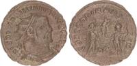 Antike / Römische Kaiserzeit / Galerius Radiatus Antike Radiatus COCORDIA MILITVM Kaiser st. n.r., empfängt Globus und Victoria v -