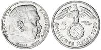 Drittes Reich - Deutschland 5 Mark 1939 G Hindenburg seltenes Jahr vz,kl... 435.09 元376.52 元 含税 ＋  74.89 元 运费