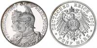 Deutschland / Kaiserreich, Preußen 5 Reichsmark Wilhelm II., zur 200 Jahrfeier des Königreichs, offizielle Neuprägung (Silber) -