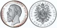 Deutschland / Kaiserreich 5 Mark Friedrich von Baden PP offizielle Neuprägung Münze Hamburg -