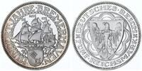 Deutschland / Weimar 5 Reichsmark Bremerhaven 1927 A PP offizielle Neuprägung Münze Hamburg -