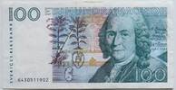 Schweden 100 Kronen Carl von Linné, Unterschrift Urban Bäckström -