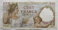 Frankreich 100 Francs 30.4.1941 kl. Nadeleinstiche, gebraucht 167.34 元 含税 ＋  74.89 元 运费