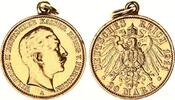 Preußen 20 Mark Gold Wilhelm II. mit Ring und Öse -