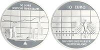 Deutschland / Eurowährung 10 Euro 50 Jahre Bundesbank 2007 Münzzeichen J 10 Euro 50 Jahre Bundesbank 2007 Münzzeichen J Polierte Platte, in Münzkapsel -
