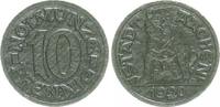 Weimar, Aachen Notgeldprobe Aachen 10 Pfennig Notgeld, Aachen Stadt 10 Pf., Abschlag in schwarzer Pappe, RS Bärin -