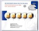 Bundesrepublik Deutschland Offizieller Blister 2 Euro A-J Holstentor Offizieller Blister mit 2 Euro Holstentor Lübeck 2006 ADFGJ in Polierter Platte -