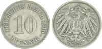 Deutschland / Kaiserreich 10 Pfennig-Variante Kaiserreich 10 Pfennig 1910 G Variante:Reich mit J geschrieben ss -