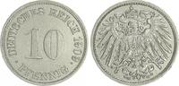 Deutschland / Kaiserreich 10 Pfennig-Variante Kaiserreich 10 Pfennig 1909 G Variante:Reich mit J geschrieben ss+ -