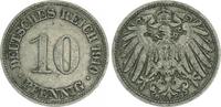 Deutschland / Kaiserreich 10 Pfennig-Variante Kaiserreich 10 Pfennig 1910 G Variante:Reich mit J geschrieben ss -