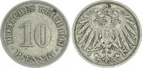 Deutschland / Kaiserreich 10 Pfennig-Variante Kaiserreich 10 Pfennig 1911 G Variante:Reich mit J geschrieben und große 1 ss -
