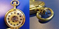 Deutschland?, HERREN TASCHENUHR, solide SAVONNETTE HERREN TASCHENUHR, Stoßsicherung, skelettiert, gute Funktion, -