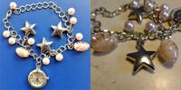 Herkunftsland unbekannt, DAMEN HalskettenUHR, kl. Anhängeruhr, Quartz, an interessantem Armband, gute Funktion, neue Batterie, -