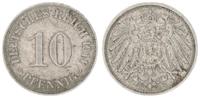 Deutschland / Kaiserreich 10 Pfennig Kaiserreich 10 Pfennig J.13 1911 D letzte 1 völlig schief -