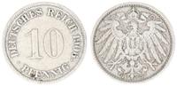 Deutschland / Kaiserreich 10 Pfennig Kaiserreich 10 Pfennig J.13 1906 G Reich mit J geschrieben -