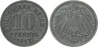 Deutschland / Kaiserreich 10 Pfennig 10 Pfennig J.299 1917 Fehlprägung auf dünnem Schrötling. Gewicht nur 2,8g -