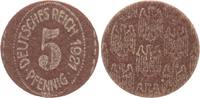 Deutschland / WEIMAR / PROBEPRÄGUNG Hartpappe Probe für ein 5 Pfennig Stück WEIMAR Pergament Hartpappe Probe für ein 5 Pfennig Stück 1921 Schaaf 297G3 -