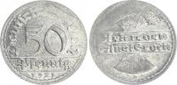 Deutschland / Weimar 50 Pfennig 50 Pfennig 1921 D Fehlprägung auf dünnem Schrötling. Gewicht nur 1.47g -
