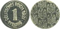Deutschland / WEIMAR / PROBEPRÄGUNG Hartpappe Probe 1 Pfennig WEIMAR Pergament Hartpappe Probe 1 Pfennig 1921 (Schwarz)(1) -