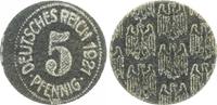 Deutschland / WEIMAR / PROBEPRÄGUNG Hartpappe Probe 5 Pfennig WEIMAR Pergament Hartpappe Probe 5 Pfennig 1921 (Schwarz) -