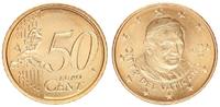 Vatikan 50 Cent Vatikan 50 Cent 2012 Kursmünze mit Papstmotiv prägefrisch -