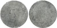 Kaiserreich / 5 Pfennig Materialprobe 5 Pfennig Schrötlingsprobe 5 Pfennig Schrötlingsprobe in Aluminium zu Probe von 1917 F J.297 -