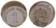 Kaiserreich 1 Pfennig, Doppelschlag Kaiserreich 1 Reichspfennig Doppelschlag, 1874, J.1 -