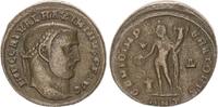 Antike / Römische Kaiserzeit / Galerius Follis Antike Follis des Galerius Genius steht nach l., Antiochia -