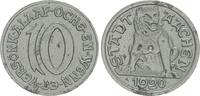 Weimar, Aachen Notgeldprobe Aachen 10 Pfennig Notgeldprobe in Eisen, Aachen Stadt 10 Pf., RS Bärin -