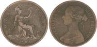 Großbritannien 1 Penny Großbritannien 1 Penny 1866 Queen Victoria (2) -