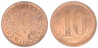 Notgeld Ludwigsburg 10 Pfennig Notgeld Ludwigsburg Brauerei R. Cluss -
