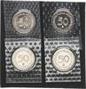 Deutschland 50 Pfennig 50 Pfennig 1976 D,F,G,J 4 Münzen komplett Stempelglanz, in Folie -