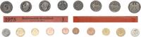 Deutschland / BRD / Kurssatz 1Pf. bis 5 DM BRD Kurssatz Einzelplatte 1975 J Stempelglanz -