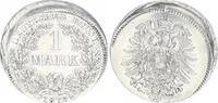 Deutschland / Kaiserreich 1 Mark Fehlprägung 1 Mark kleiner Adler 1875 A Fehlprägung 10-15 % dezentriert geprägt -