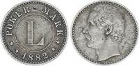 Deutschland / Kaiserreich Poker Mark Probe für Mexico Probeprägung Poker Mark 1882 Kupfer-Nickel -