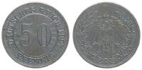 Deutschland / WEIMAR / PROBEPRÄGUNG 50 Pfennig WEIMAR 50 Pfennig Gestaltungsprobe RS.Stempel der 1/2Mark J.16 vz -