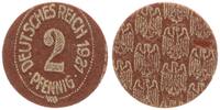 Deutschland / WEIMAR / PROBEPRÄGUNG Hartpappe Probe für ein 2 Pfennig Stück WEIMAR Pergament Hartpappe Probe für ein 2 Pfennig Stück 1921 Schaaf 297bG1 -