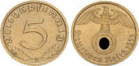 Deutschland / Drittes Reich 5 Pfennig Drittes Reich 5 Pfennig 1936 G seltenes Jahr ss- vz -