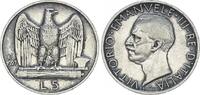 Italien 5 Lire Italien 5 Lire 1927 Victor Emmanuell III - Silber -