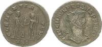 Antike / Römische Kaiserzeit / Probus Antoninian, Probus, 276-282, CLEMENTIA TEMP AV: Büste n.r. ; RV Victoria von Jupiter empfang -