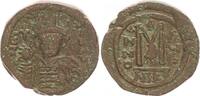 Antike / Byzanz Tiberius II. Constantinus Follis Byzanz Tiberius II. Constantinus Nikomedia Bronze Follis -