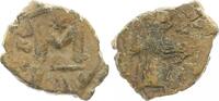 Antike / Byzanz / Constans II Bronze Follis Byzanz Bronze Follis Konstantinopel Constans II Off. Delta -