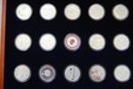 Deutschland / Eurowährung 15 x 10 Euro, 2002, 2003, 2004 15 x 10 Euro, 2002, 2003, 2004 Polierte Platte, in Münzkapsel in Holzschatulle -